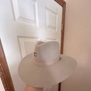 Charlie 1 Horse Tan wool felt hat. Size: medium